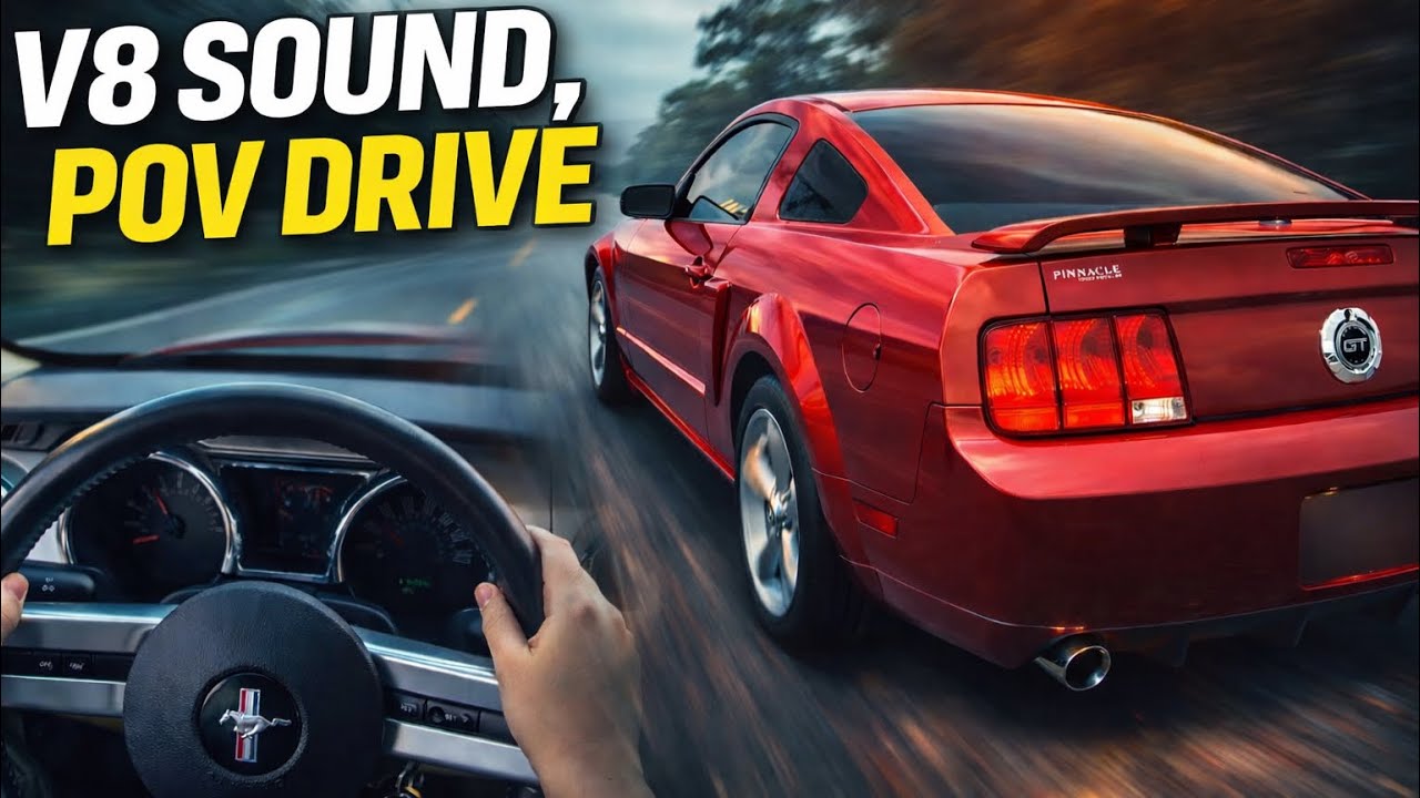 2009 Mustang GTCS POV Drive - Raw V8 Exhaust Sound (No Talking)