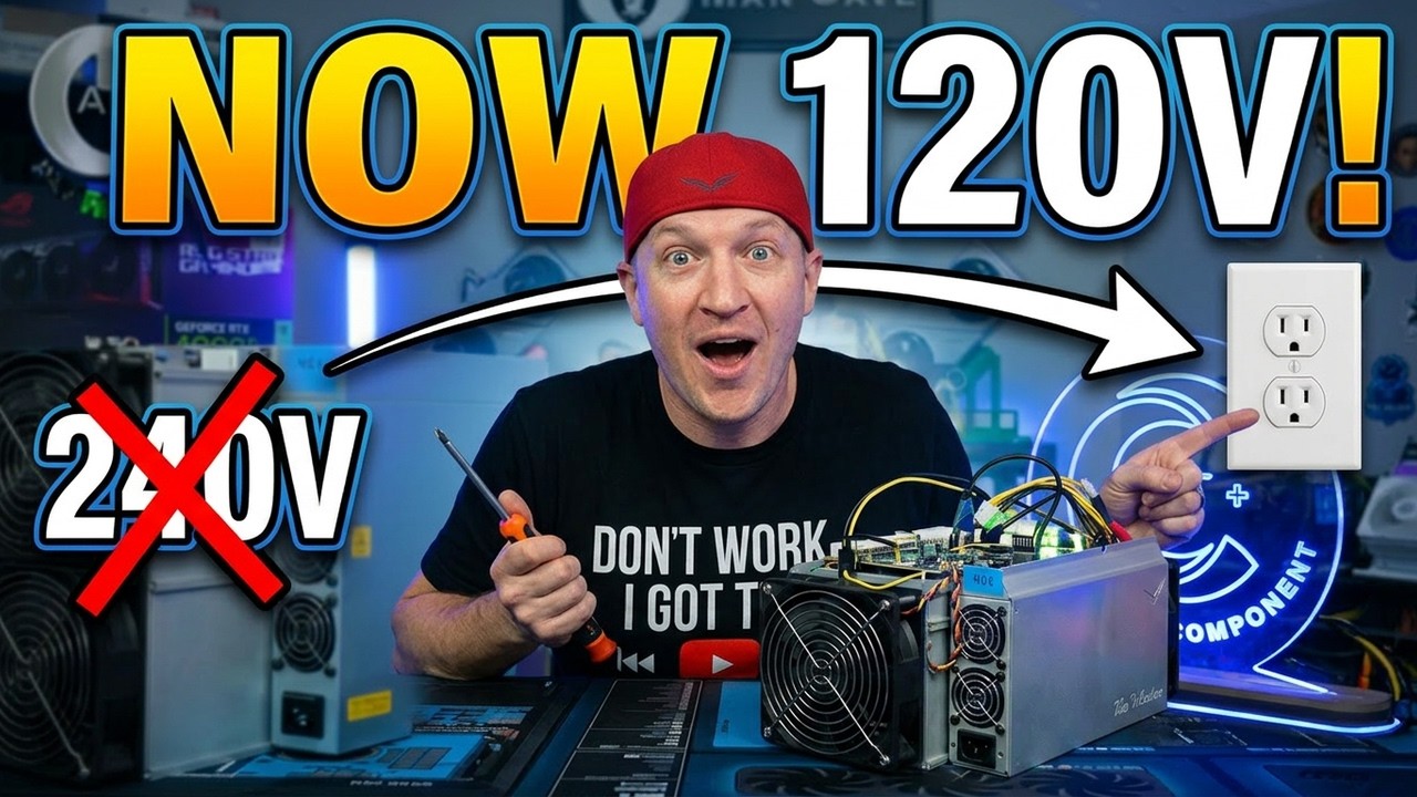 ⛏ Я переделал Antminer S21 Pro в домашний майнер на 120 В! | Полная инструкция по сборке 🛠