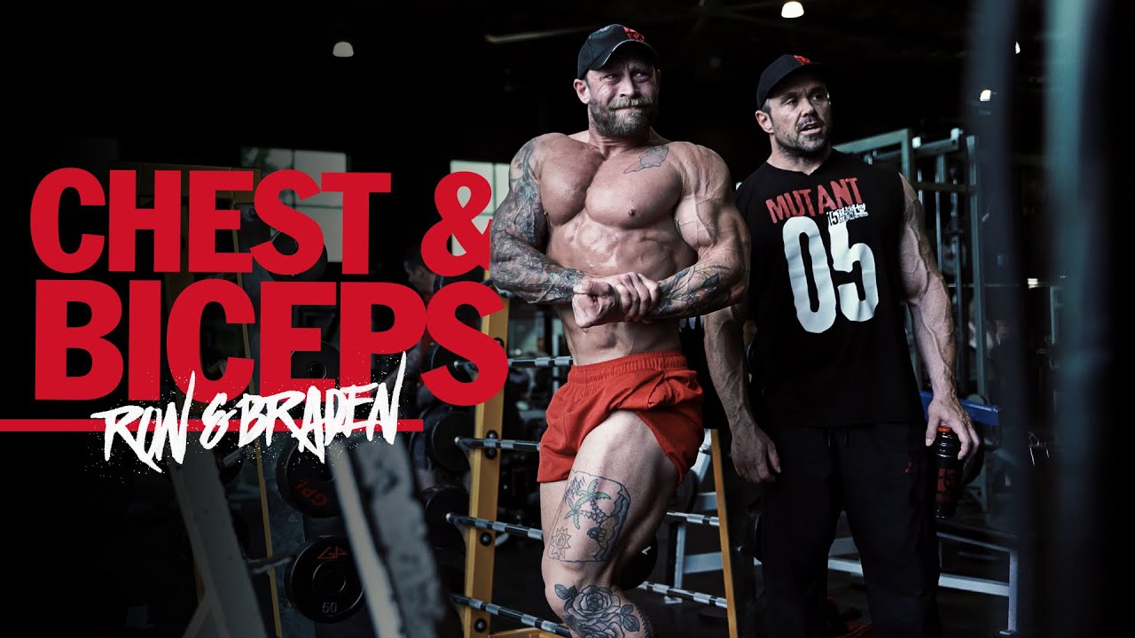 CHEST & BICEP Annihilation WORKOUT with Big Ron Partlow & Braden Palmtree | MUTANT