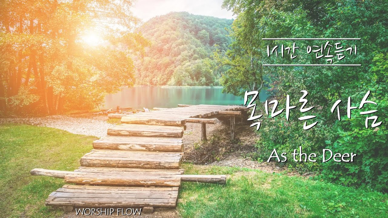 [1시간 연속듣기] 목마른 사슴 피아노 CCM 연주/As the Deer Piano Instrumental(가사/lyrics)