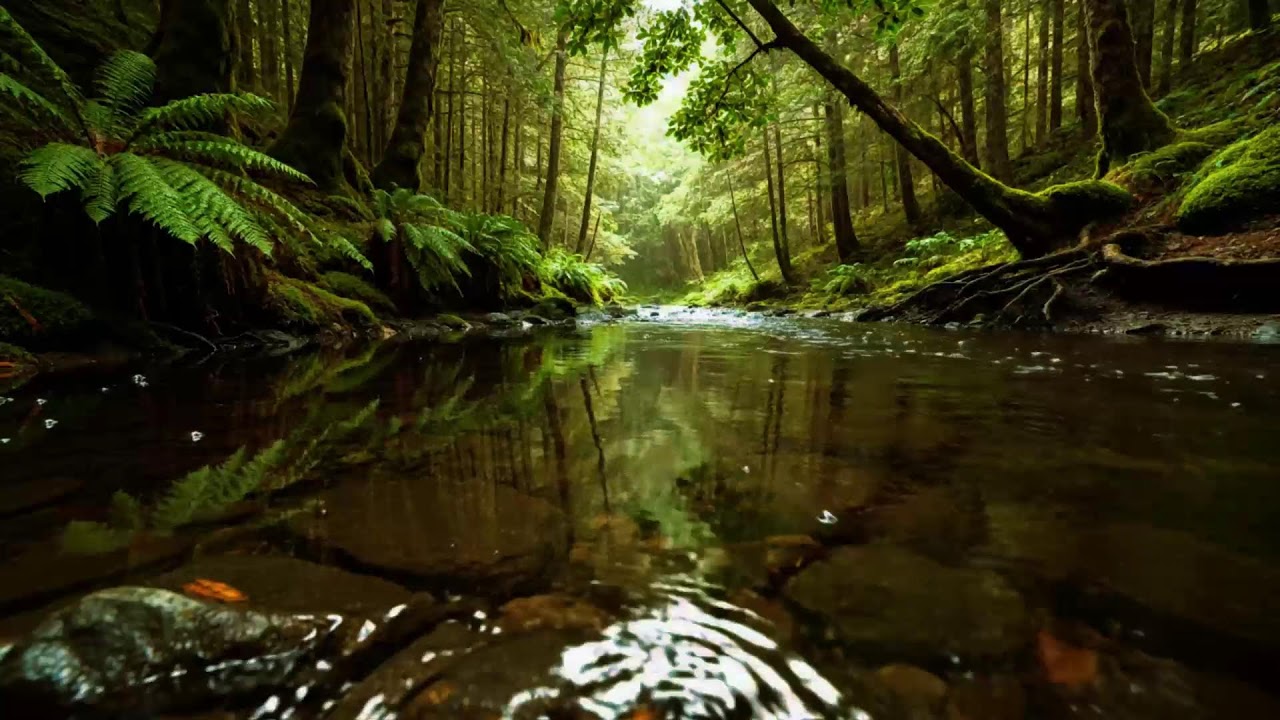 Forest Stream Sounds And Birdsong For Deep Sleep | 8 Hours Natural White Noise