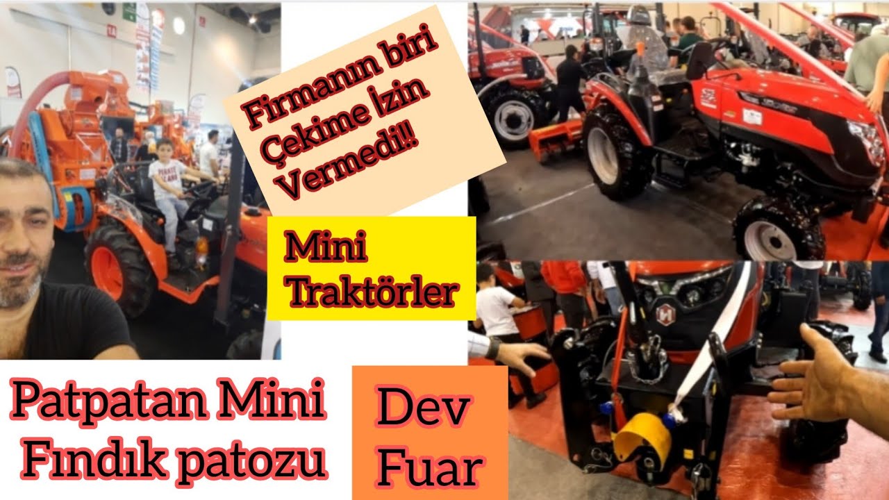 SAMSUN'DA DEV FUAR / TRAKTÖR PATPAT FINDIK PATPZU ÇAPA MAKİNELERİ / Traktörleri Patpatları İnceledik