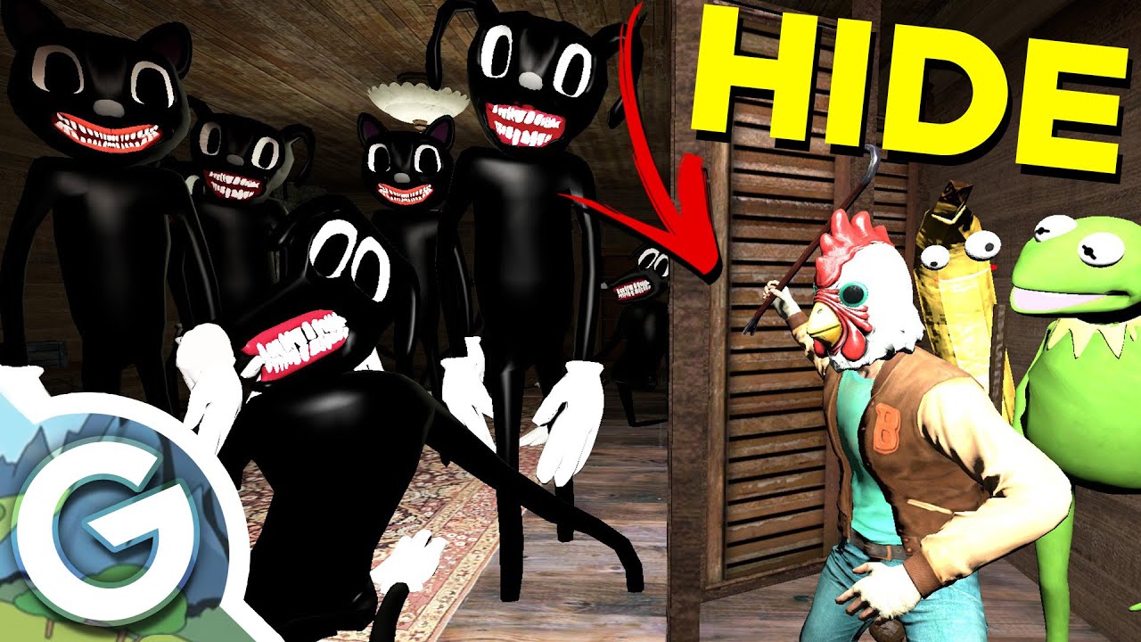 HIDING AMONG CARTOON CREATURES (Garry's Mod Sandbox)