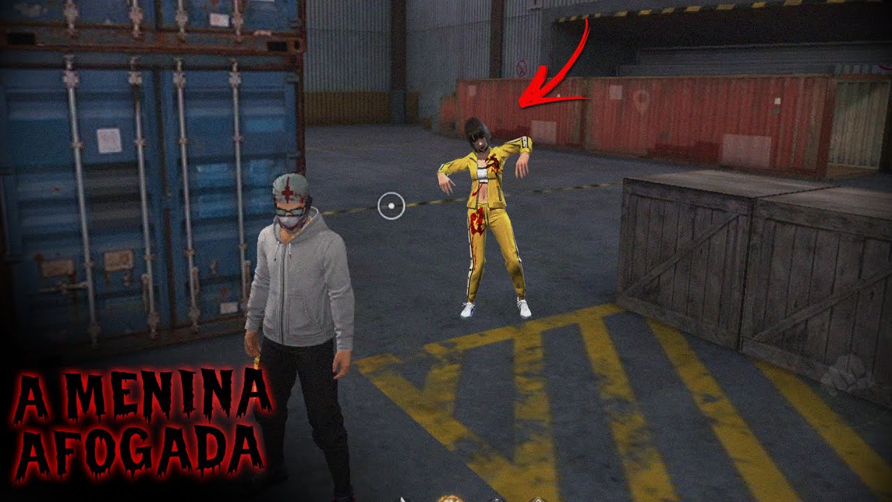 CAÍ CONTRA A MENINA AFOGADA NO MODO X1 DO FREE FIRE