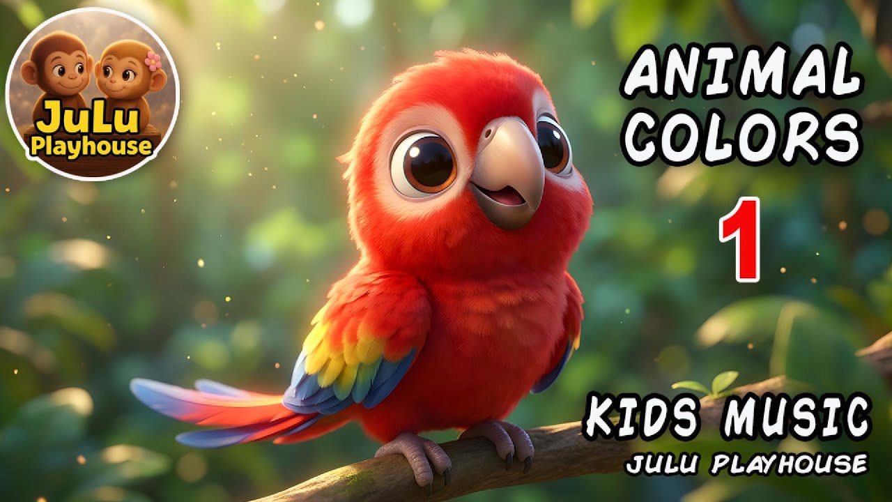 Animal Colors-1 - Kid's Music - Julu Playhouse