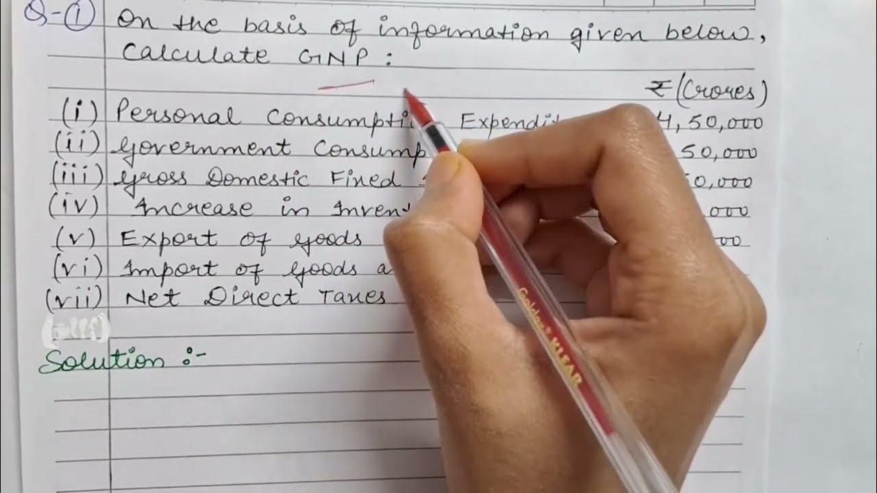 How to calculate GNPmp by Expenditure Method | National Income | Class 12th | Macroeconomics