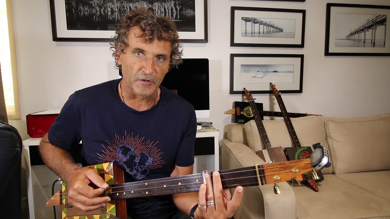 Whole Lotta Love by Led Zeppelin 3 string cigar box guitar lesson