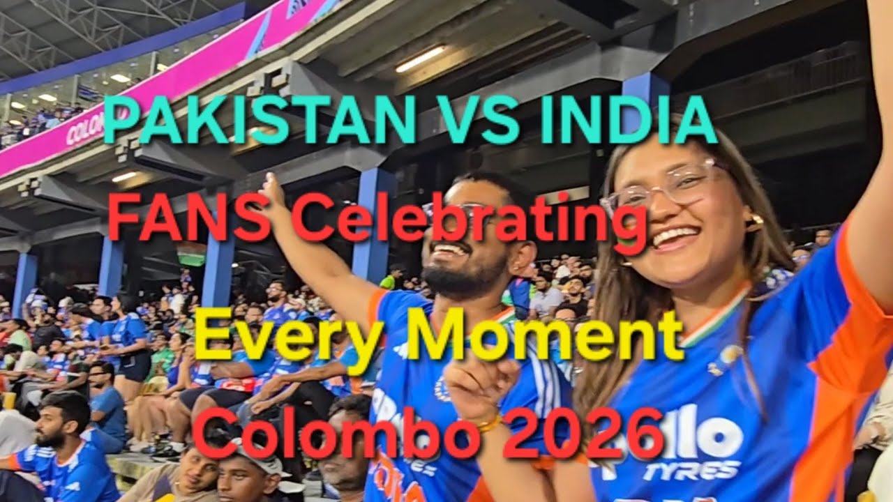 Fans Celebrating Every Moment PAKISTAN VS INDIA #srilanka 
