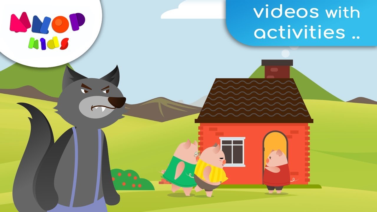 Three Little Pigs - kids story | Fairy Tales | MNOP Stories for Kids