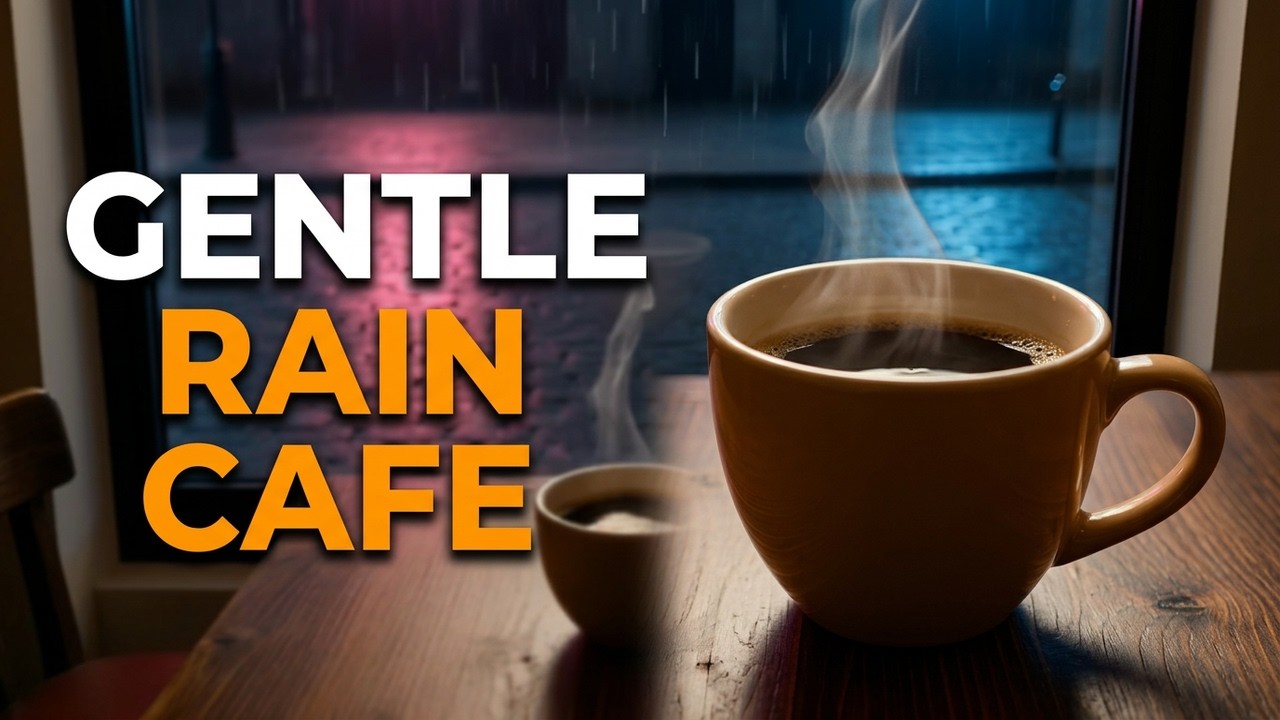 8 Hours Rainy Night & Hot Coffee ☕🌧️ Relaxing Atmosphere for Sleeping or Study | 4K