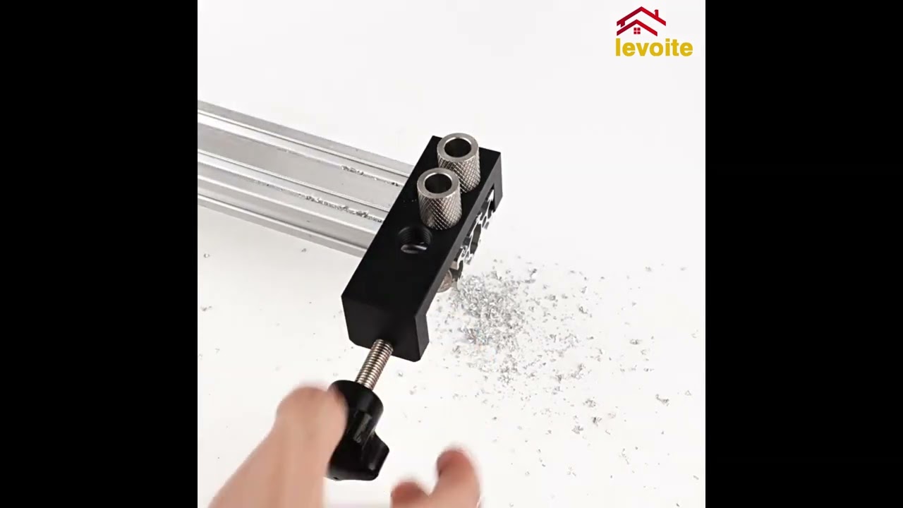 Levoite™ Aluminum Extrusion Profile Drilling Jig Access Hole Drill Jig