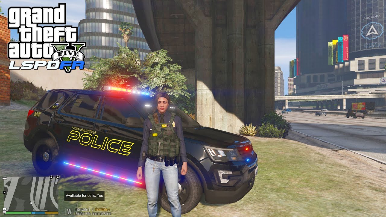 GTA 5 GIRL COP LSPDFR| GTA 5 POLICE Mods EP.11
