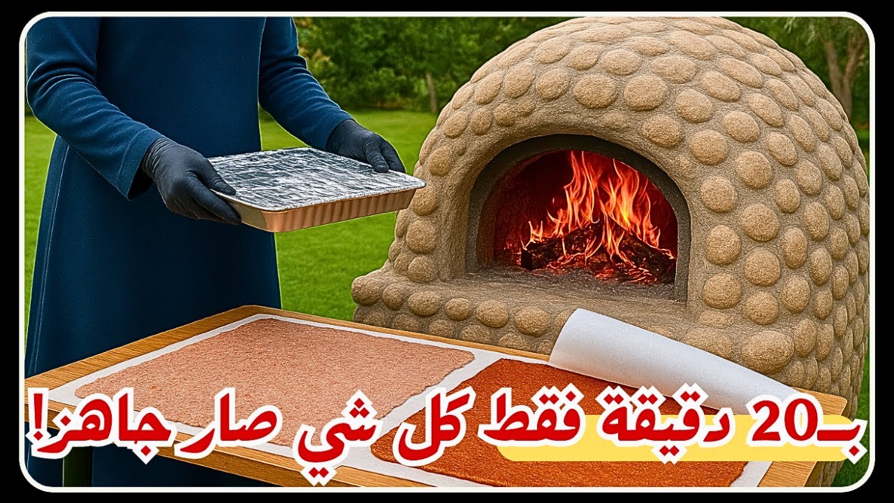 ولا دقيقة زيادة… فرن الطين والنار كانوا كفيلات يجهّزوا كل شي بـ20 دقيقة!🔥