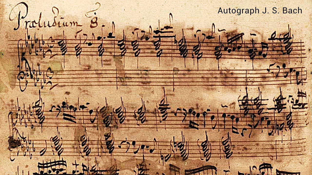 Johann Sebastian Bach - Präludium und Fuge es/dis-Moll, BWV 853 mit Fritz Siebert, Cembalo
