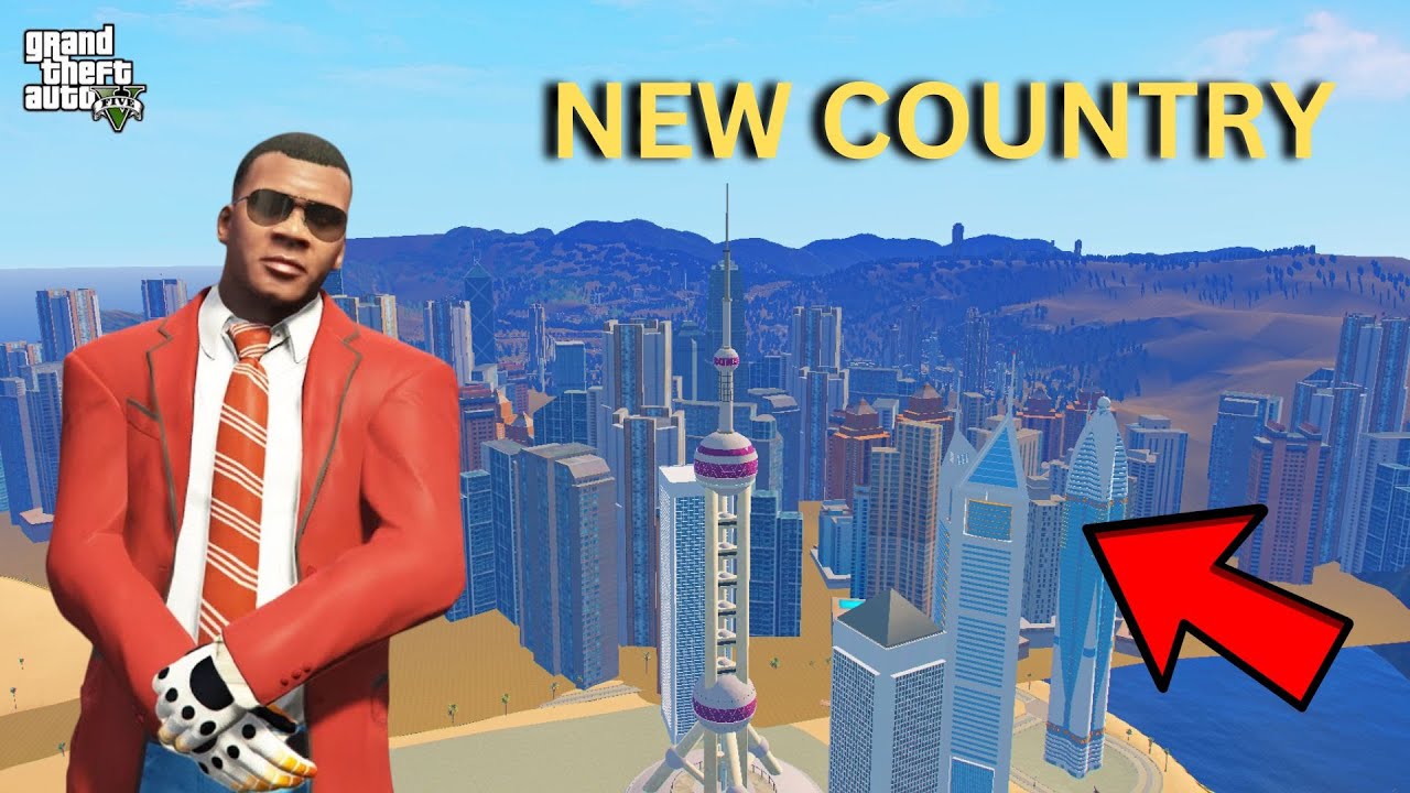 GTA 5 : Franklin Finally Moved To His New Biggest Country In GTA 5 | SHINCHAN and CHOP