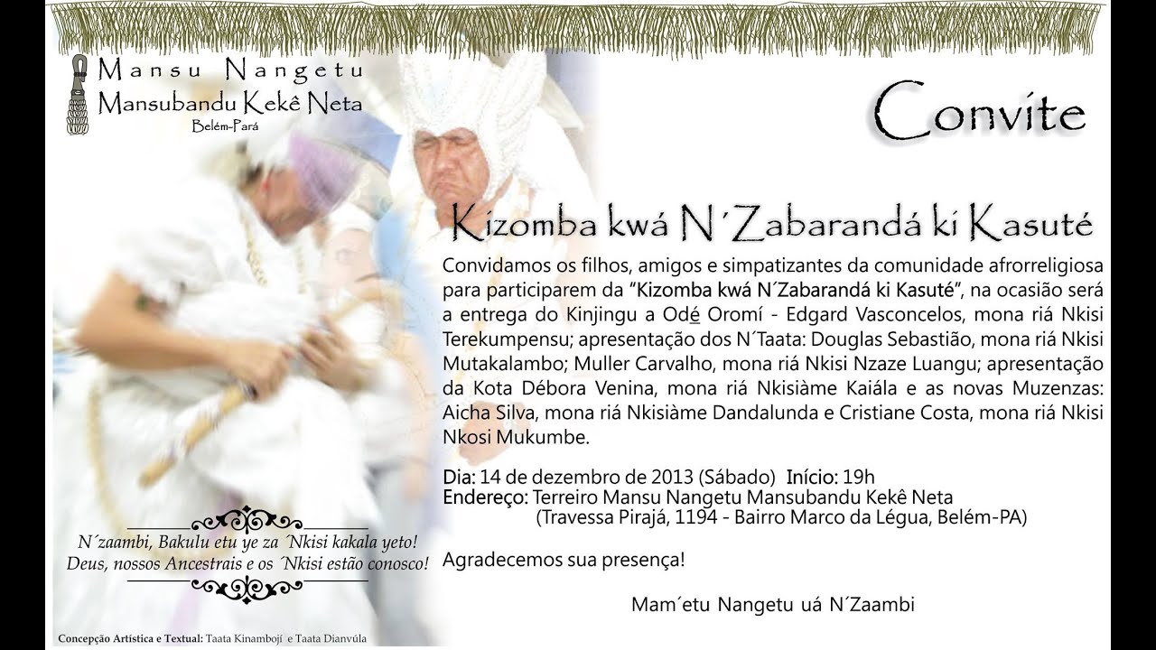 KIZOMBA kw&aacute; N&acute;ZUMBARAND&Aacute; ki KASUT&Eacute;