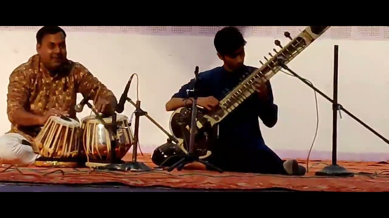 sitar master shivang mishra &tabla Niraj Taal ambikapur