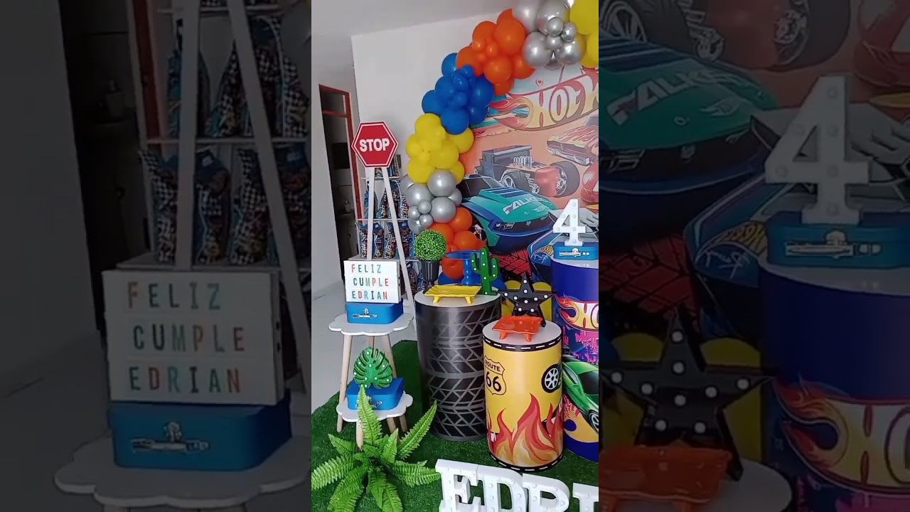 Acompañenme a realizar una decoración de hotweels 🚧🚨 