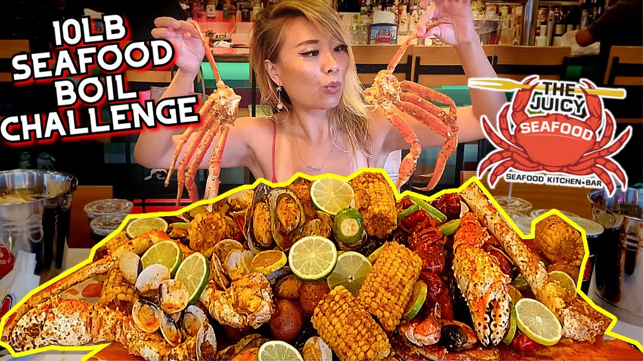 ЧЕЛЛЕНДЖ ПО ВАРКЕ 10-ФУНТОВЫХ МОРЕПРОДУКТОВ В МУКБАНГЕ?! в Juicy Seafood в Колумбусе, штат Джордж...