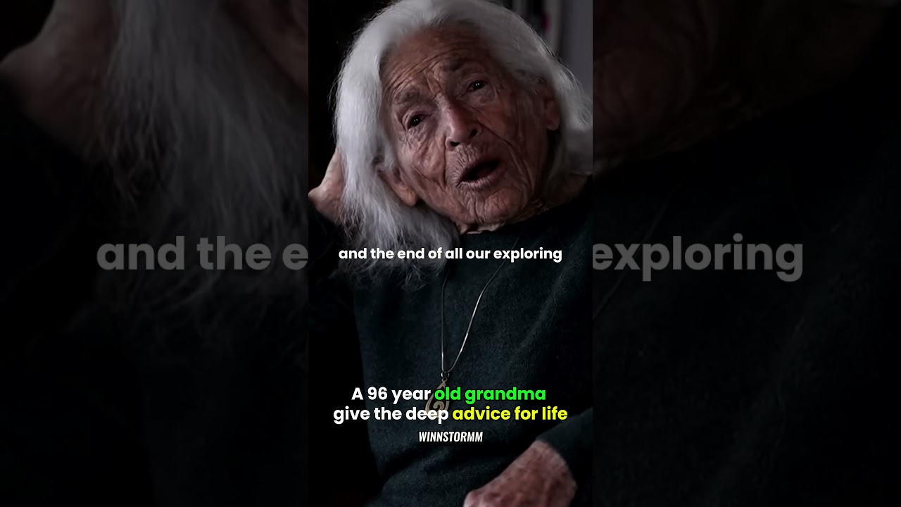 very deep advice by old lady