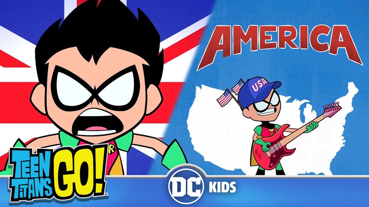 Teen Titans Go! | USA vs UK | @dckids