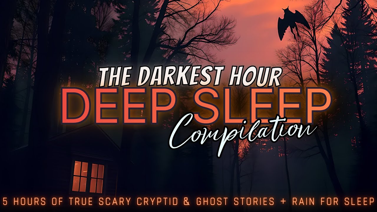 5 Hours of TRUE Scary Cryptid & Ghost  Stories + rain for sleep 😴 NO ADS, dark screen