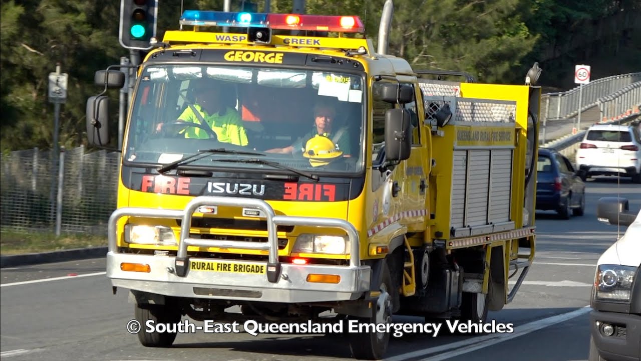 QFRS - 640A and 633A Responding (Robina & Burleigh) | RFS - CURV51, GOLDG91 and WASP61 Responding