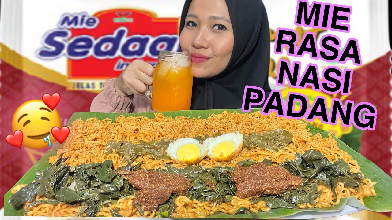 MUKBANG 8 BUNGKUS MIE SEDAP SELERO PADANG || MUKBANG INDONESIA