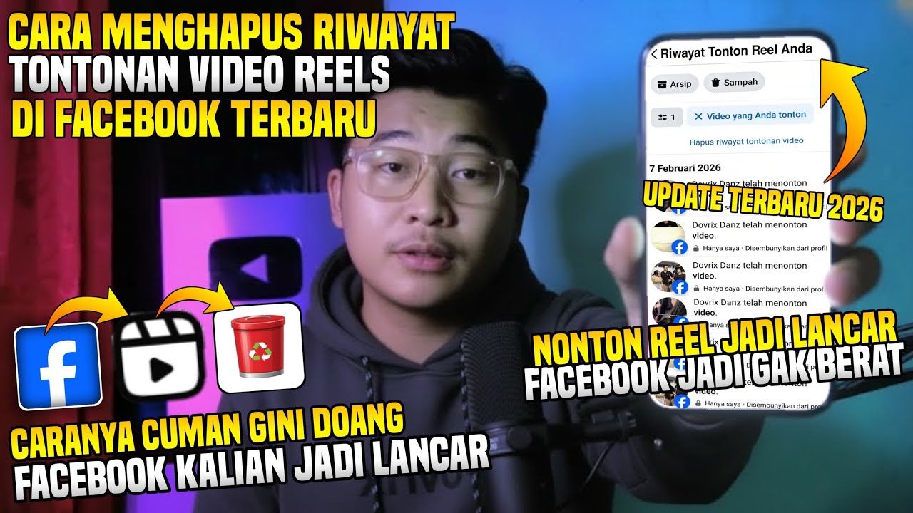 Begini Cara menghapus riwayat tontonan video di facebook - Update Terbaru 2026