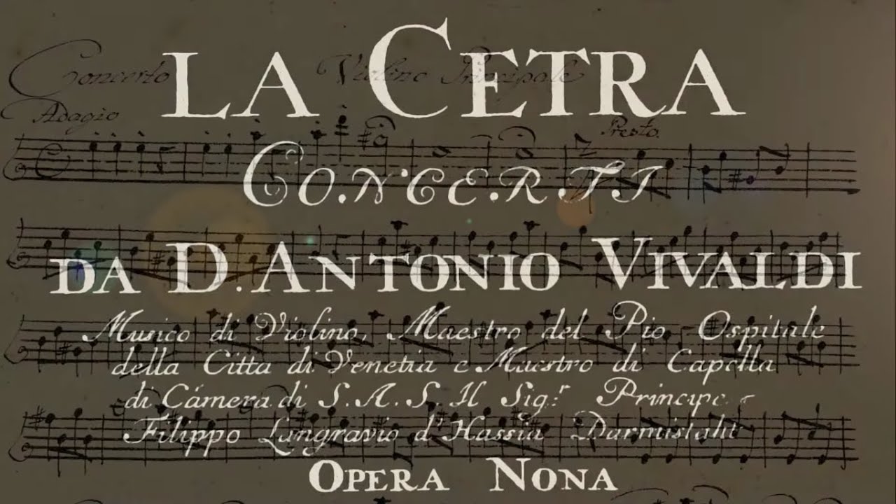 VIVALDI | La Cetra | Concerto RV 358 in A minor, Op. 9 No. 5 | Manuscript copy