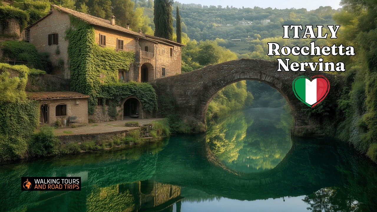 САМАЯ РАССЛАБЛЯЮЩАЯ прогулка по деревне в Италии - Rocchetta Nervina 4K ASMR