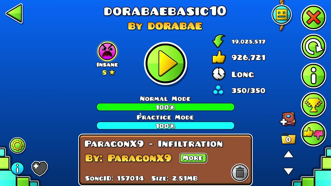 This 8 star took me over 1000 attempts to beat...
