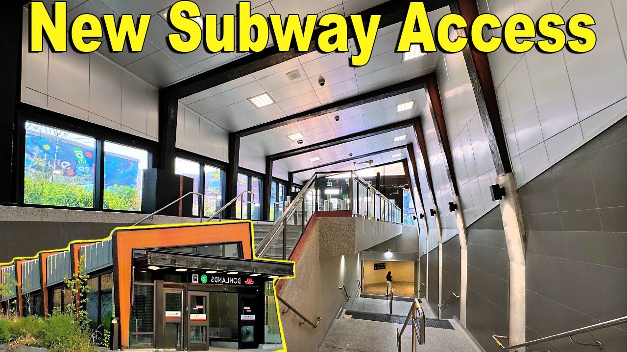Toronto TTC Donlands Station NEW Subway Entrance, Renovations & Elevators