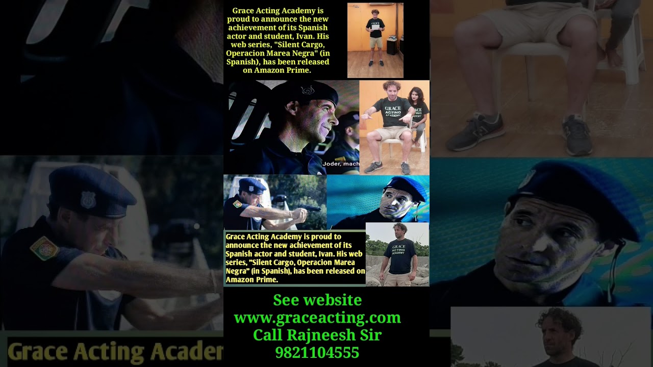 🔷Spanish Actor In Bollywood | New Achievement For Grace Acting Academy | 