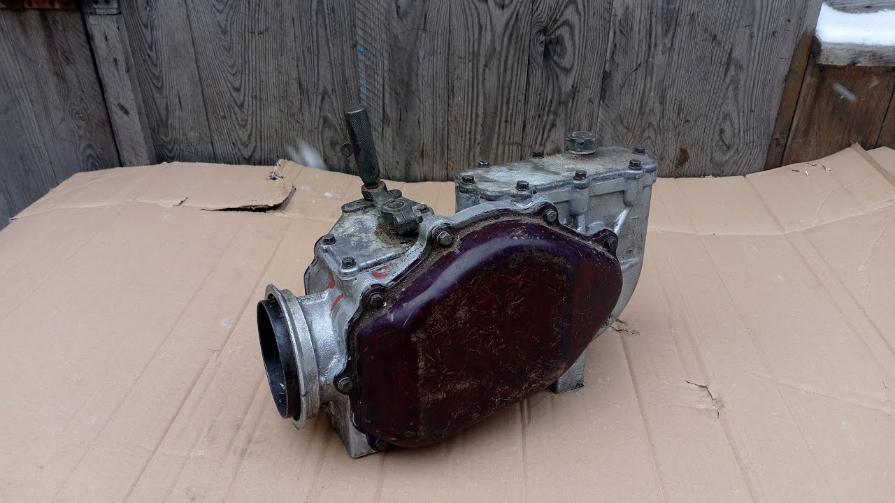 Редуктор с реверсом под бензопилу Дружба, Урал. От поливалки Волжанка. УСТРОЙСТВО.