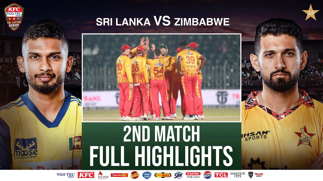 Full Highlights | Sri Lanka vs Zimbabwe | Match 02 | Tri Nation Series | PCB | M2T1U