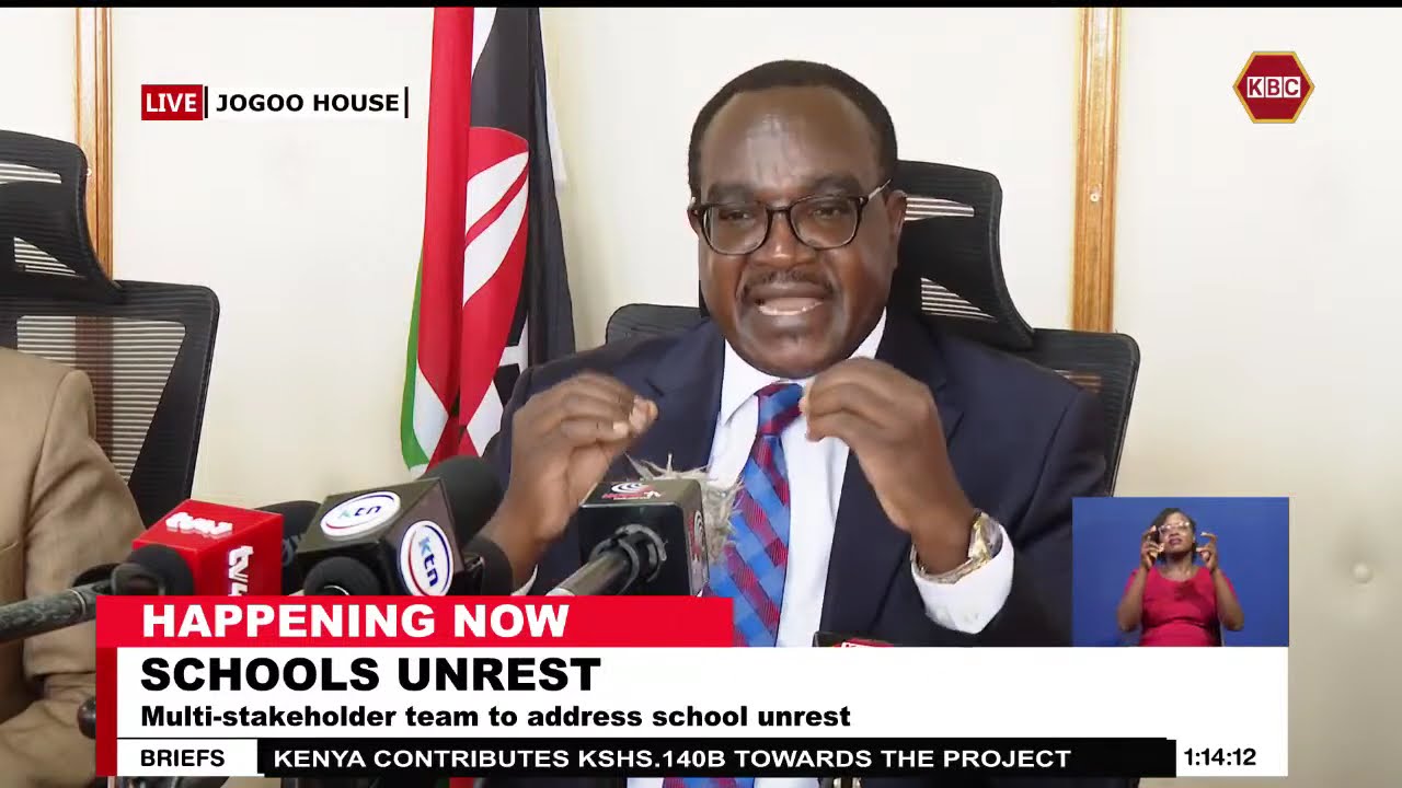 CS Ogamba Presser on Schools Unrest