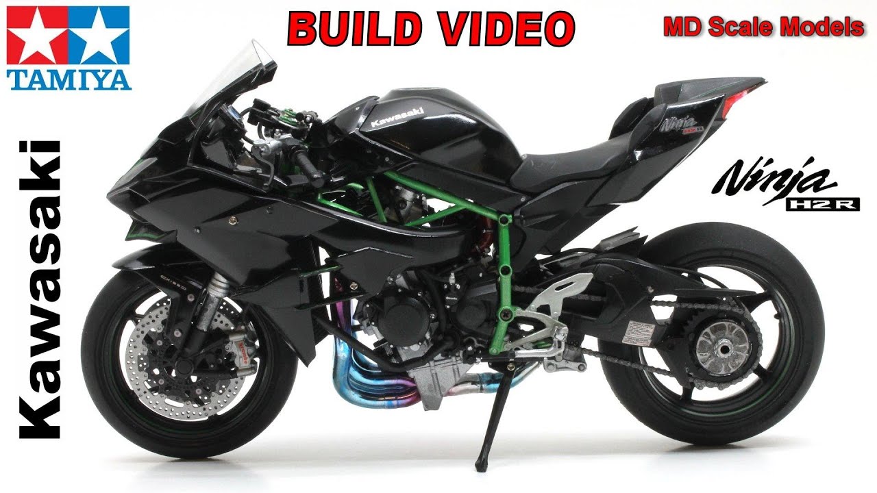 Build Video - Kawasaki Ninja H2R Motorbike 1:12 by Tamiya