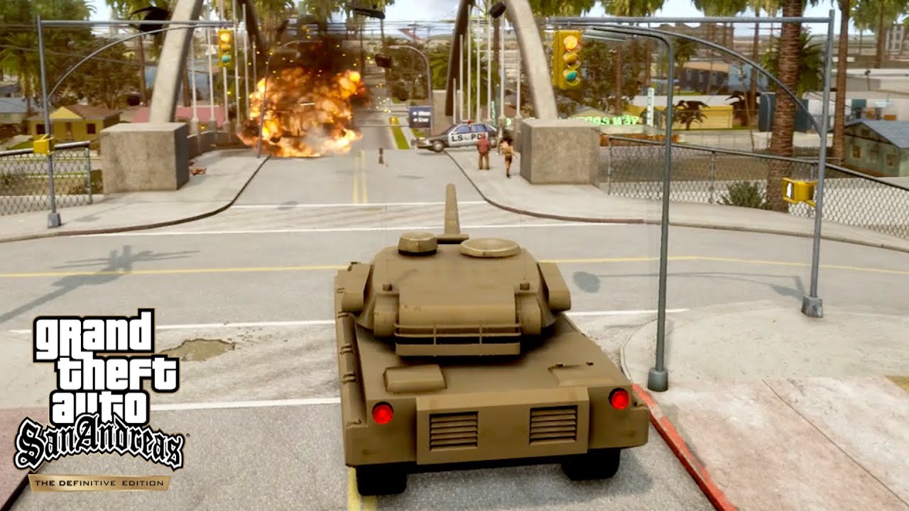 GTA San Andreas 2021: Tank Gameplay! (Definitive Edition)