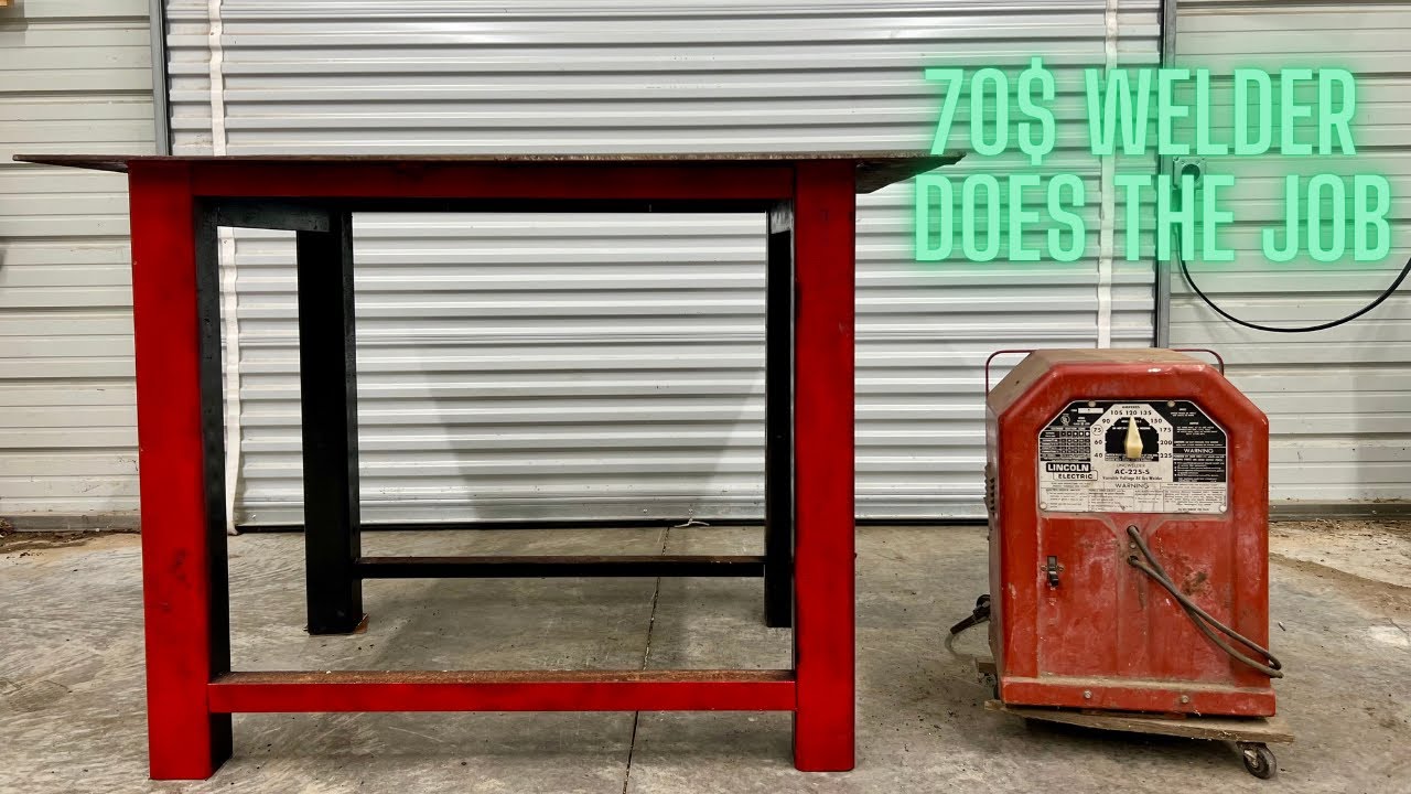 Building a simple heavy duty metal workbench (DIY)