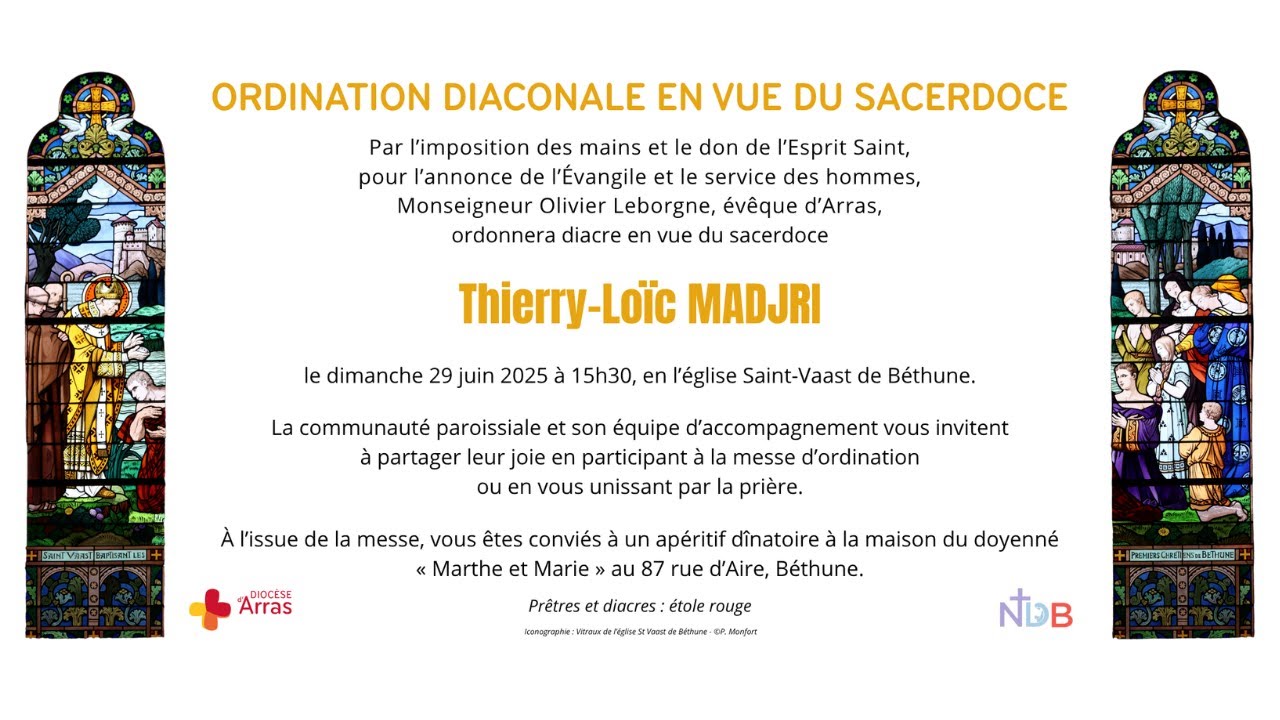 Ordination diaconale de Thierry-Loïc MADJRI