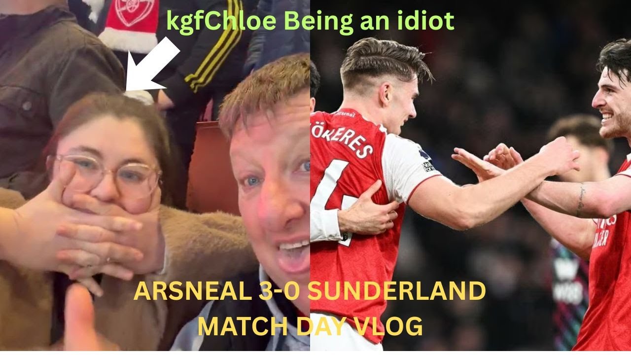 9 POINTS CLEAR!!!! ARSENAL VS SUNDERLAND MATCH DAY VLOG