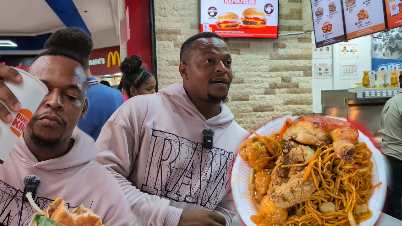 Burger King in Panama better than Burger King in Jamaica? Look at his plate | Albrook mall.
