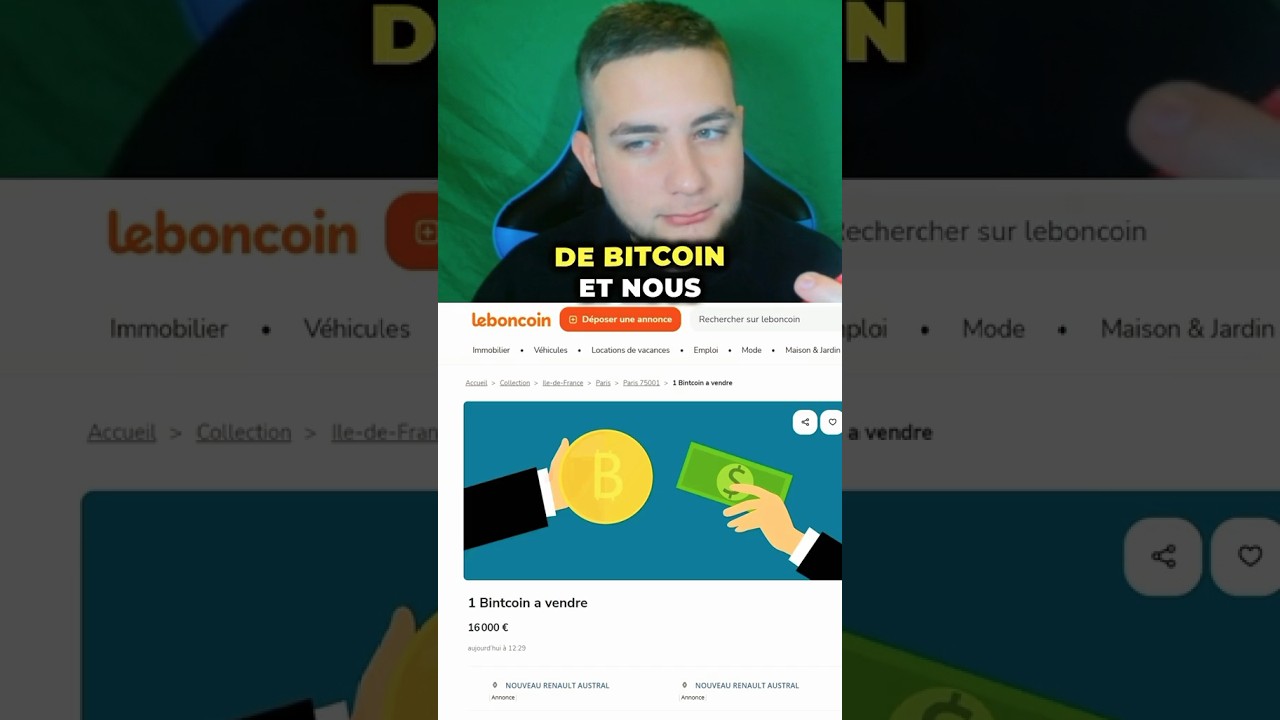 Sacr&eacute; escroc 😅 !! #leboncoin #bitcoin #crypto #arnaque