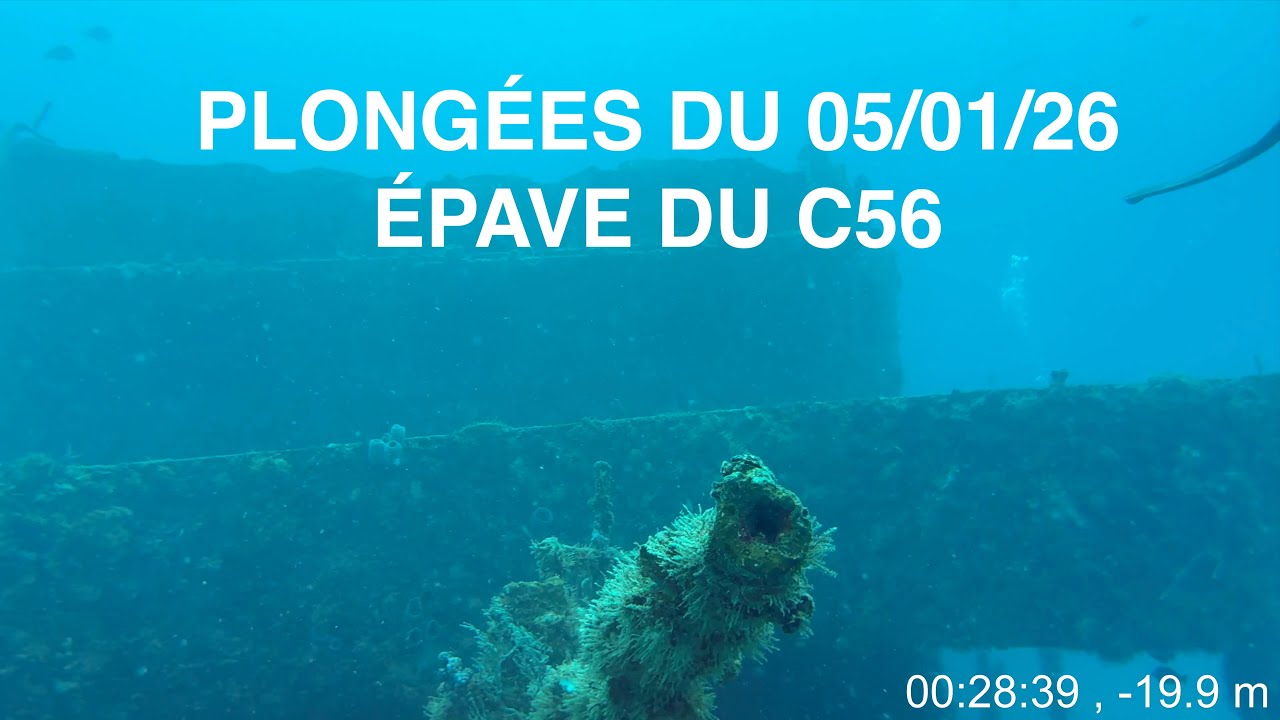 Plongées du 05/01/26 sur l'épave du C56