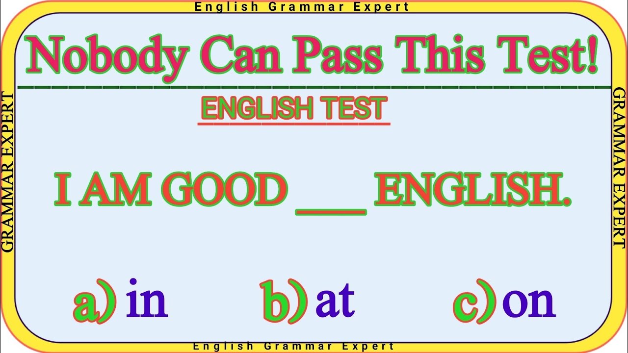 Only 1% Can Ace This English Grammar Quiz! Are You Smarter Than a 5th Grader?#learnenglish
