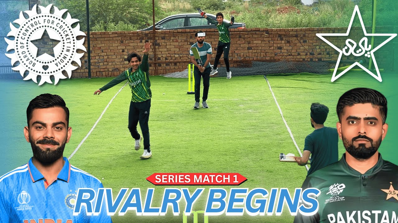 We Became Virat Kohli & Babar Azam – Pakistan vs India 3 Match Backyard Cricket Series Begins!