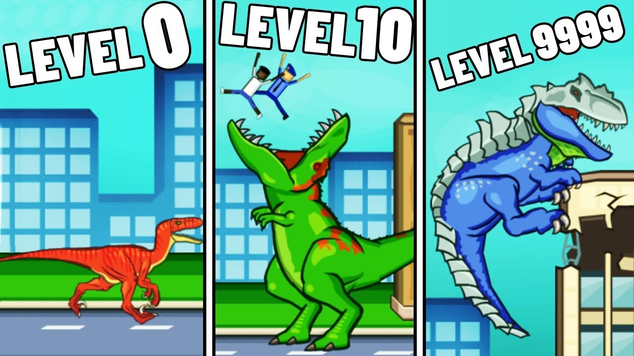 VIREI DINOSSAURO POR 1 DIA E QUEBREI A CIDADE!!