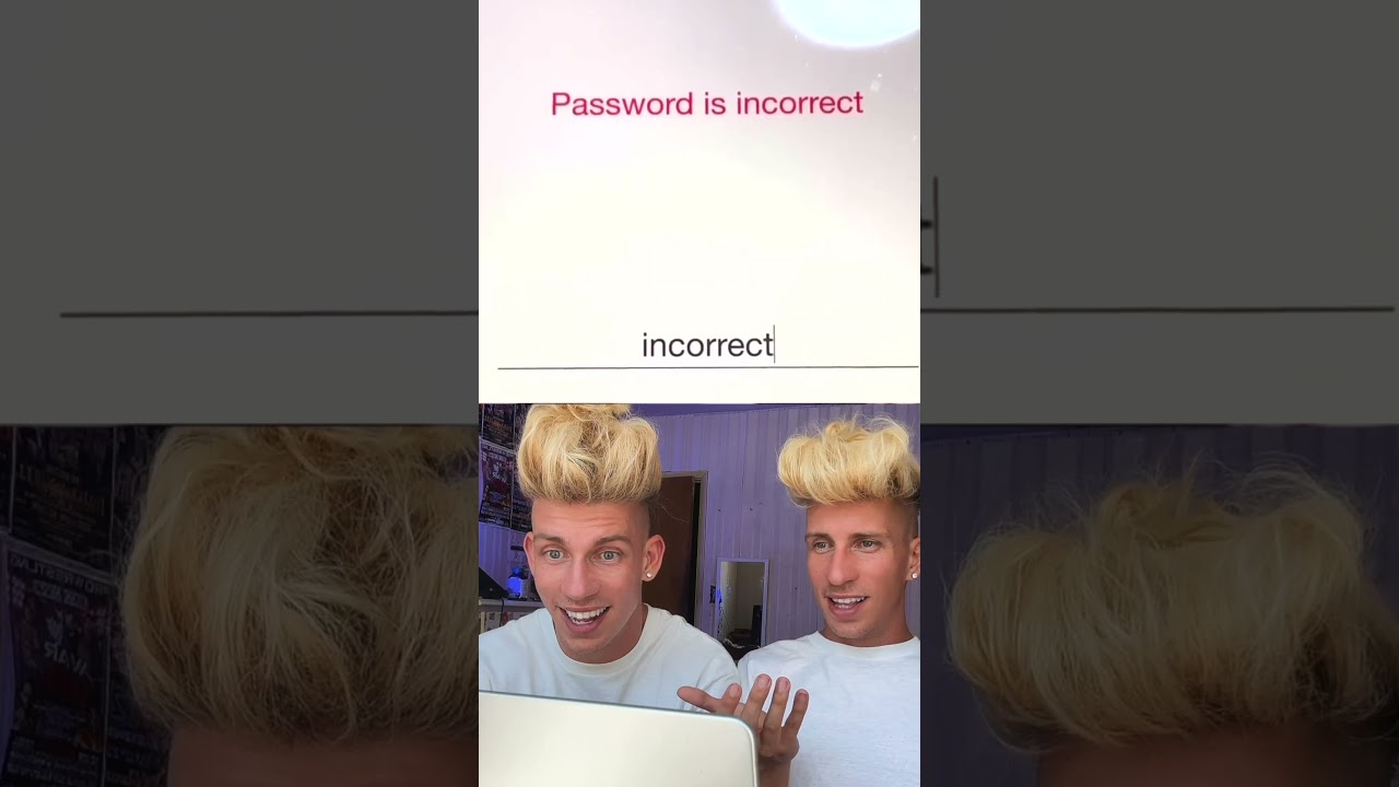 When your password is incorrect! Voros Twins Tiktok #shorts
