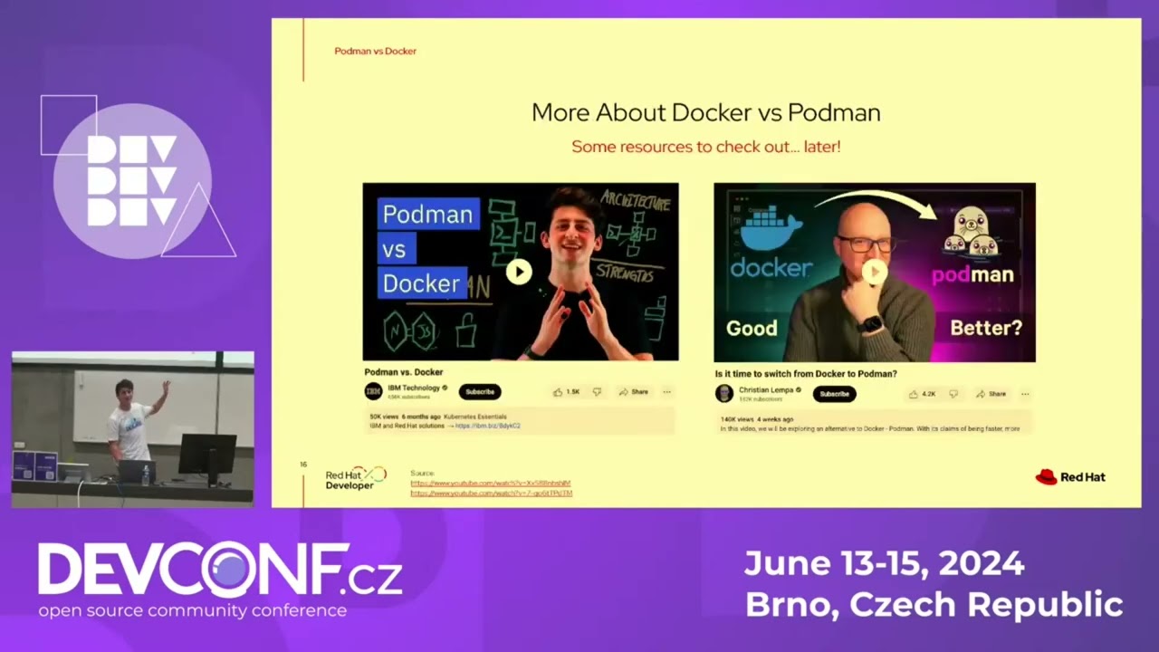 Going from containers, to pods, to K8s – help for your developer environments! - DevConf.CZ 2024
